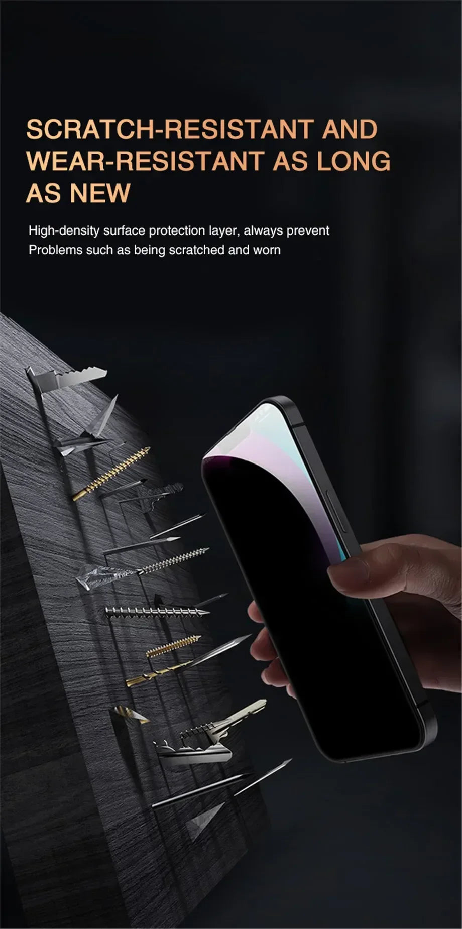 Black screen protector